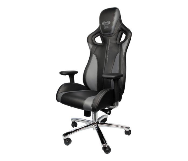 E-BLUE Fotel Gamingowy E-BLUECOBRA II czarno-szare gaming chair # - 1450939 - zdjęcie 4